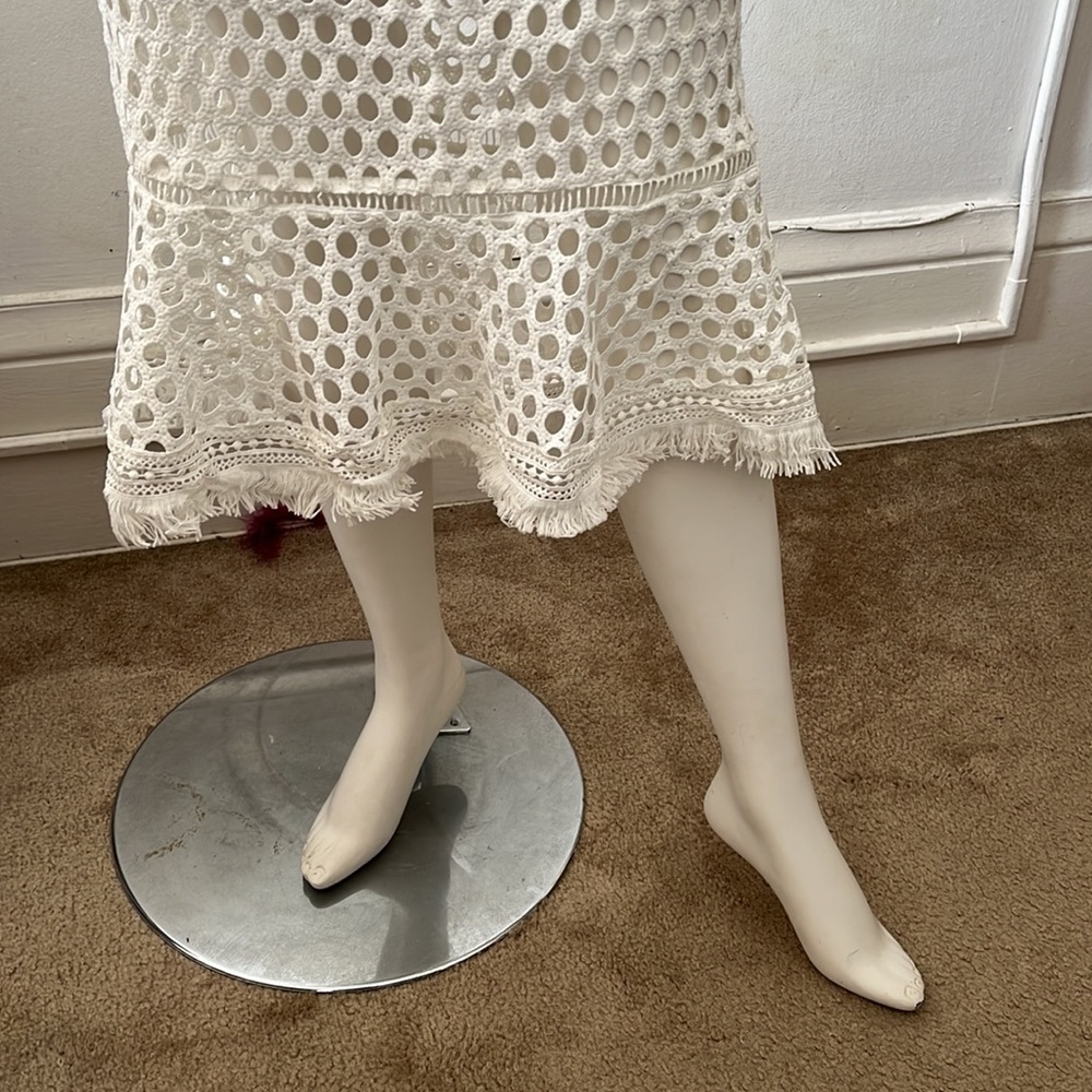 NWT Lulu's Dawn Of Luv Perfection White Lace Dress - Picture 4 of 13